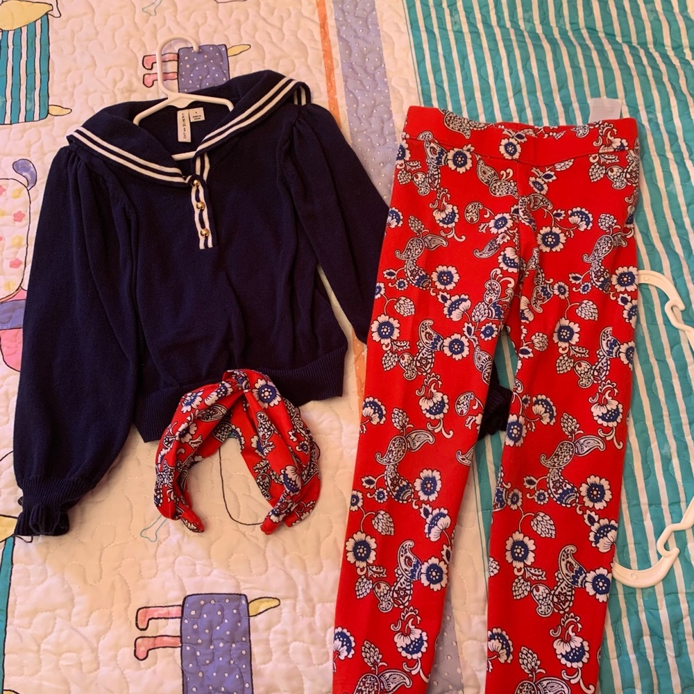 Janie and Jack girls outfit size 5